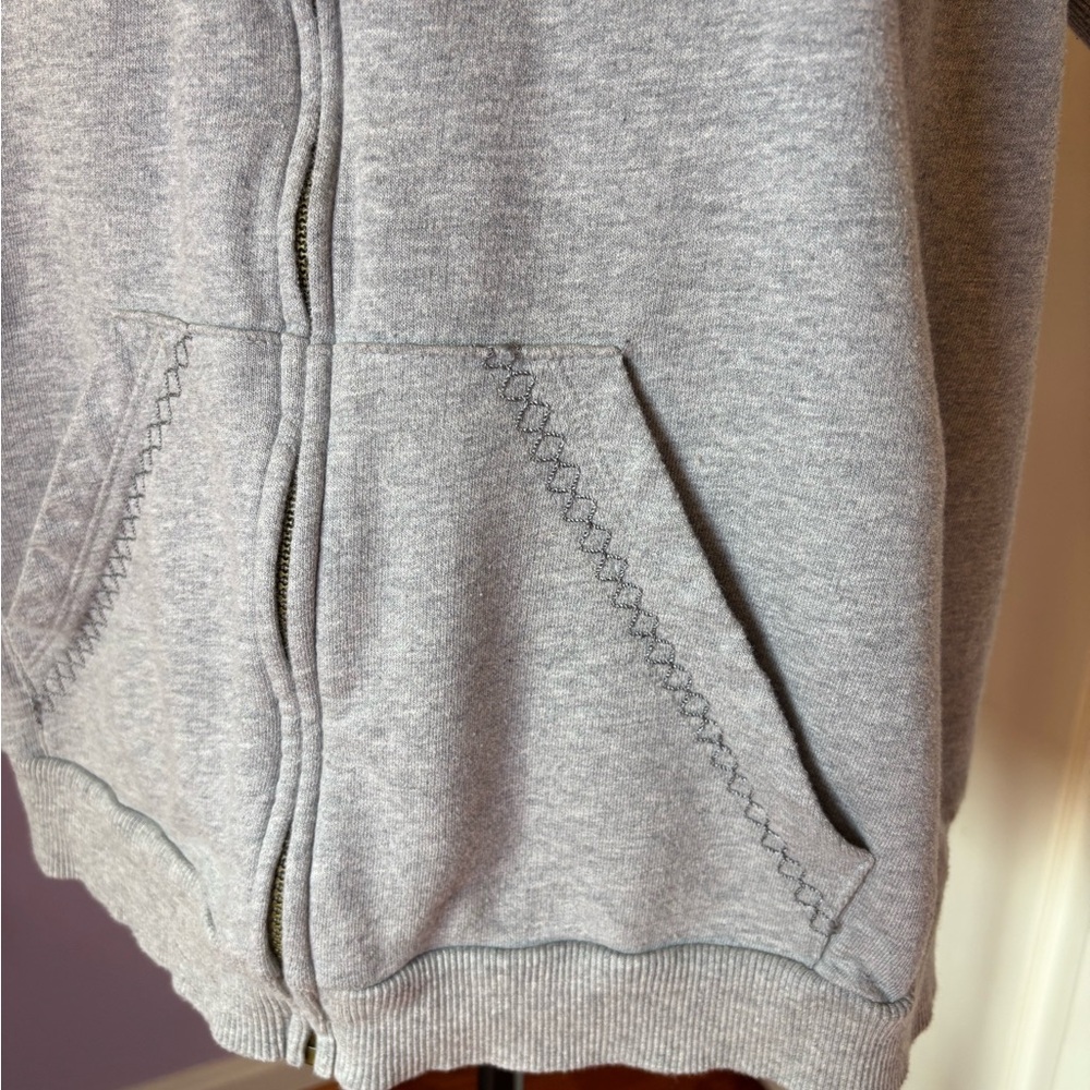 Juicy Couture women’s 100% cotton Gray Hooded, short sleeved Jacket, size XL - Picture 3 of 10